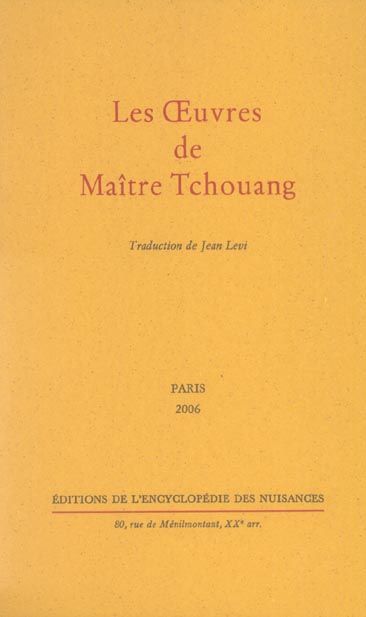 Emprunter Les Oeuvres de Maître Tchouang livre