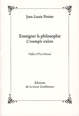 Emprunter Enseignement la philosophie. L'exemple italien livre