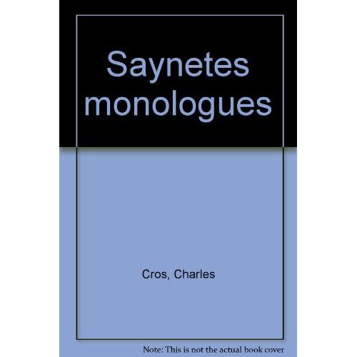 Emprunter Saynetes monologues livre