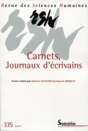 Emprunter Revue des Sciences Humaines N° 335, 3/2019 : Carnets, journaux livre