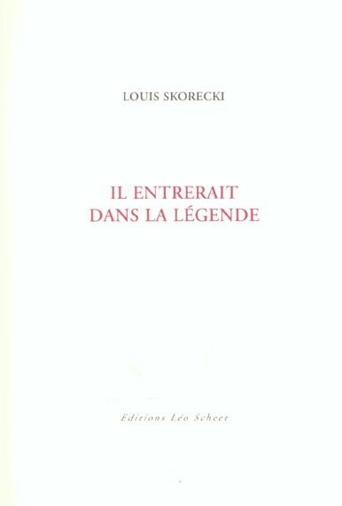 Emprunter Il entrerait dans la légende livre