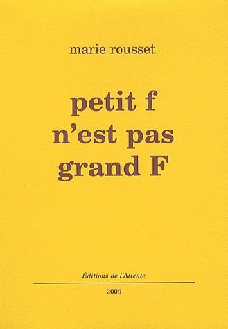 Emprunter Petit f n'est pas grand F livre