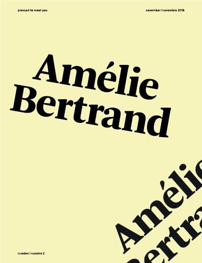 Emprunter Pleased to meet you N° 2, novembre 2016 : Amélie Bertrand. Edition bilingue français-anglais livre