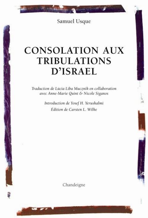 Emprunter Consolation aux tribulations d'Israël livre