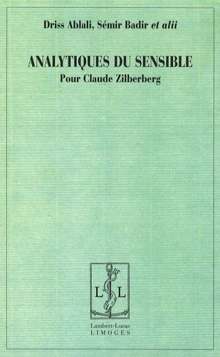 Emprunter Analytiques du sensible. Pour Claude Zilberberg livre