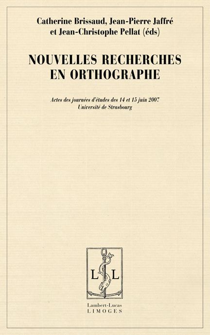 Emprunter Nouvelles recherches en orthographe livre