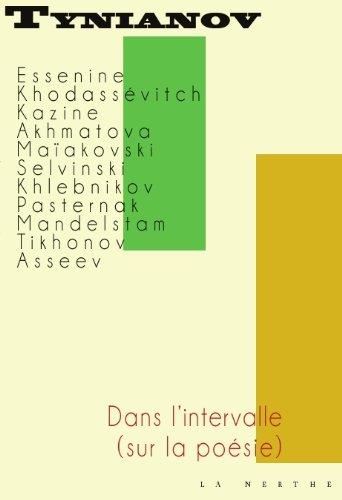 Emprunter Dans l'intervalle (sur la poésie) livre