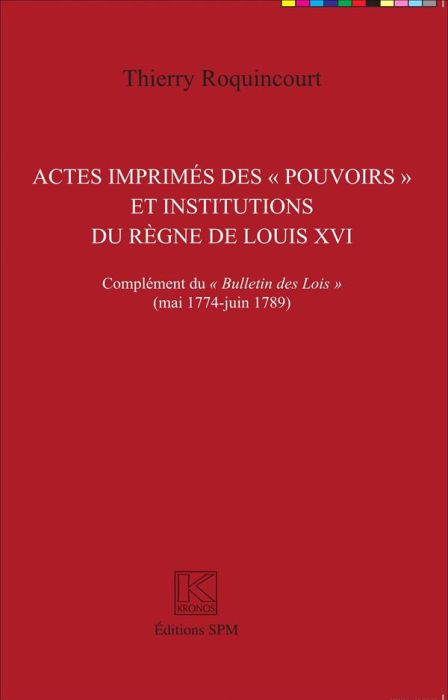 Emprunter Actes imprimés des 