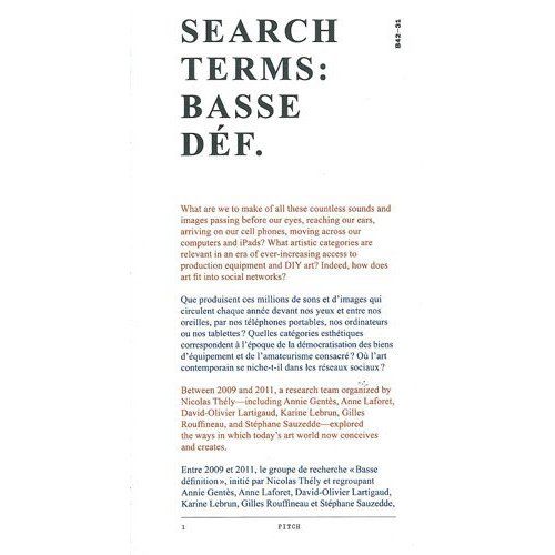 Emprunter Search Terms : Basse déf. Edition bilingue français-anglais livre