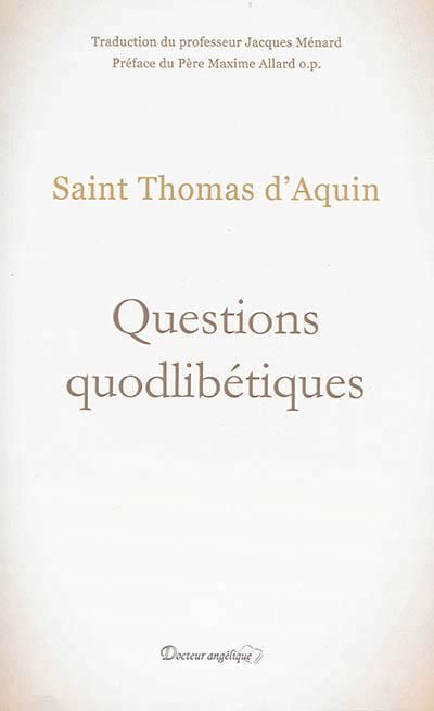 Emprunter Questions quodibétiques livre