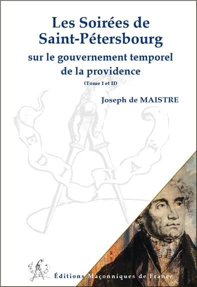 Emprunter Les soirées de Saint Pétersbourg / Sur le gouvernement temporel de la providence livre