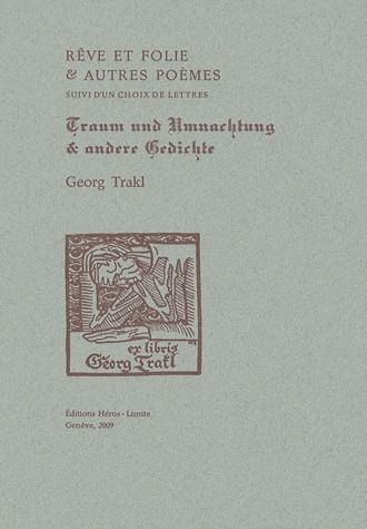 Emprunter Rêve et folie et autres poèmes. Lettres choisies, édition bilingue français-allemand livre