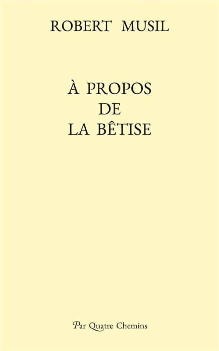 Emprunter À propos de la bêtise (édition bilingue allemand-français) livre