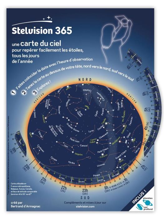 Emprunter Stelvision 365. Une carte du ciel pour repérer facilement les étoiles, tous les jours de l'année livre