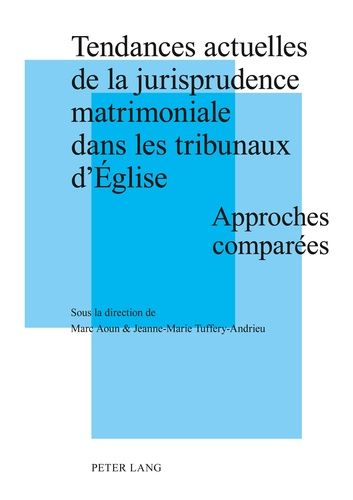 Emprunter Tendances actuelles de la jurisprudence matrimoniale dans les tribunaux d'Eglise. Approches comparée livre