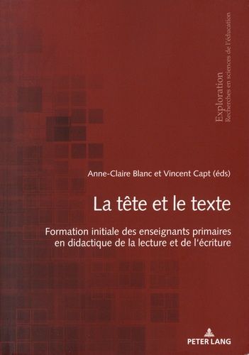 Emprunter La tête et le texte. Formation initiale des enseignants primaires en didactique de la lecture et de livre