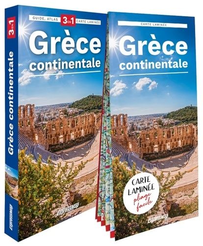 Emprunter Grèce continentale. Guide + Atlas + Carte laminée 1/800 000, Edition 2023 livre