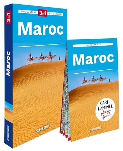 Emprunter Maroc. Guide + Atlas + Carte laminée. 1/1 500 000 livre