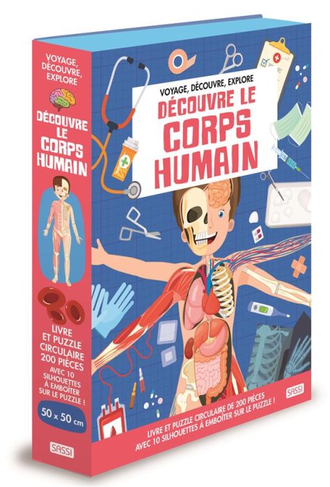 Emprunter Le corps humain. Avec 1 puzzle circulaire de 200 pièces livre