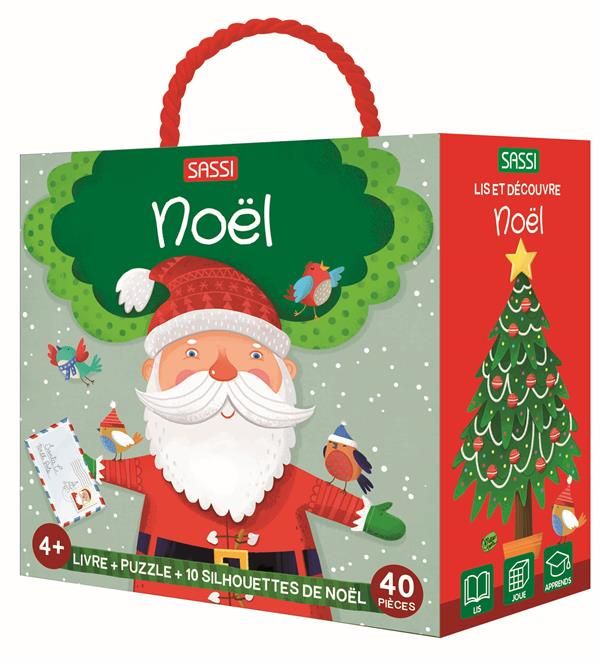 Emprunter Noël. Livre + puzzle 40 pièces + 10 silhouettes de Noël livre