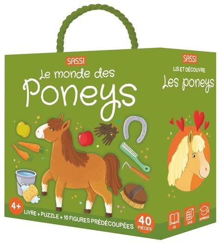 Emprunter Le monde des poneys. Livre + puzzle + 10 figurines prédécoupées, 40 pièces livre