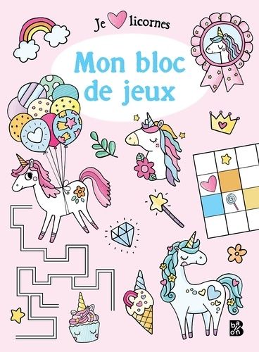 Emprunter Mon bloc de jeux Les licornes livre