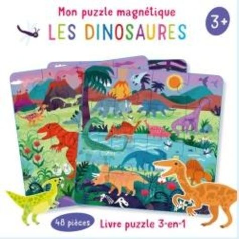 Emprunter Les dinosaures. Livre puzzle 3-en-1, 48 pièces livre