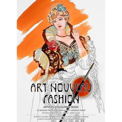 Emprunter Art Nouveau Fashion. 16 motifs à colorier livre