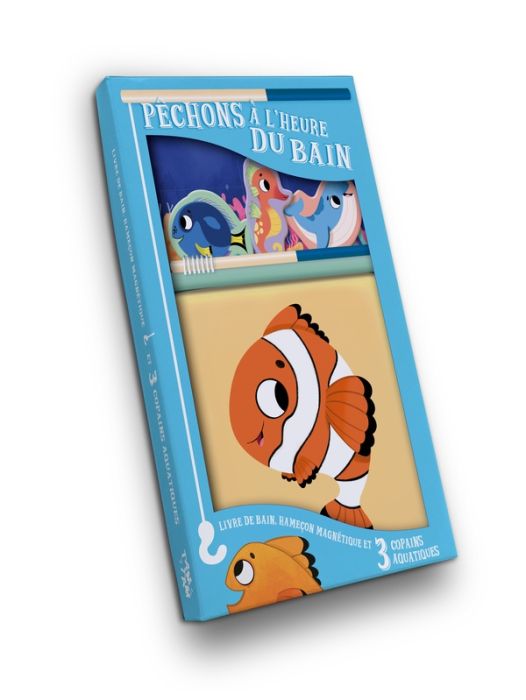 Emprunter Poisson-clown. Coffret avec un livre de bain, un hameçon magnétique et 3 copains aquatiques livre