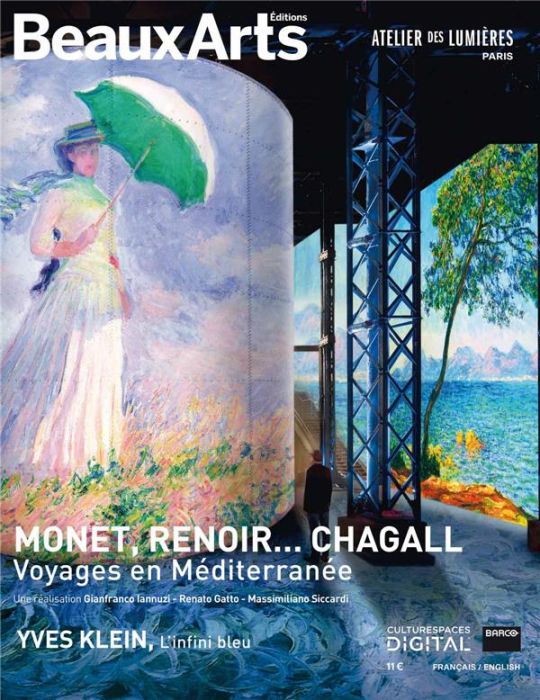 Emprunter Monet, Renoir... Chagall. Voyages en Méditerranée. A l'Atelier des Lumières, Edition bilingue frança livre