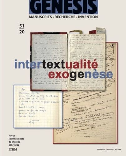 Emprunter Génésis N° 51/2020 : Intertextualité-Exogenèse livre