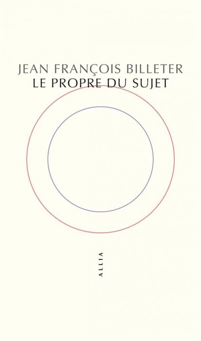 Emprunter Le Propre du sujet livre