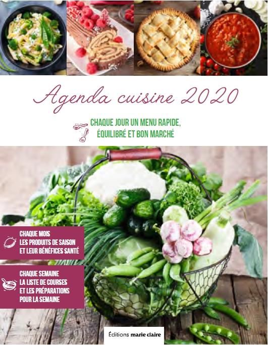 Emprunter Agenda cuisine. 365 menus rapides, équilibrés, bon marché, Edition 2020 livre