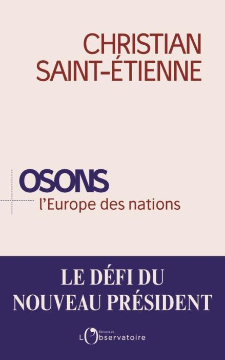 Emprunter Osons l'Europe des nations livre