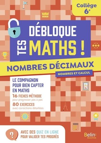 Emprunter Nombres décimaux 6e Débloque tes maths livre