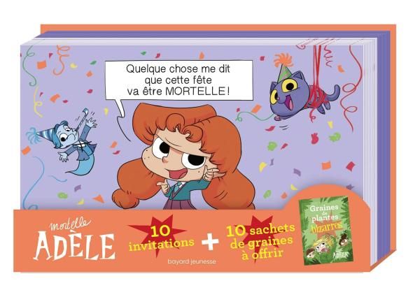 Emprunter Mortelle Adèle : 10 invitations et 10 sachets de graines livre