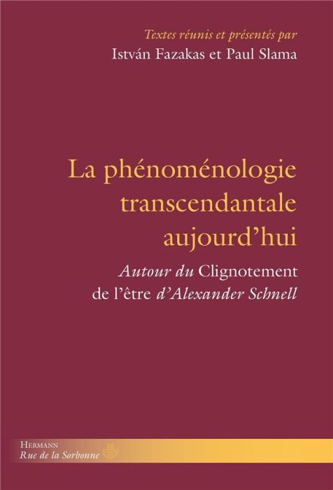 Emprunter La phénoménologie transcendantale aujourd'hui. Autour du 