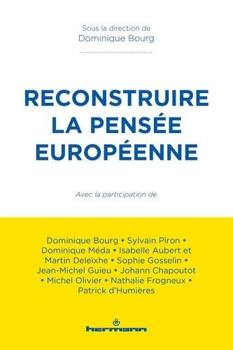 Emprunter Reconstruire la pensée européenne livre