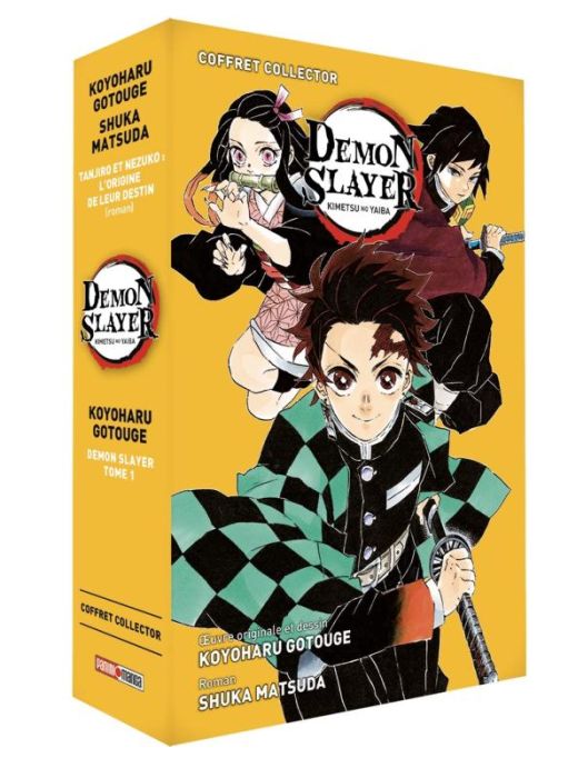 Emprunter Demon Slayer : Coffret collector Tome 1 + Roman jeunesse Tome 1 livre