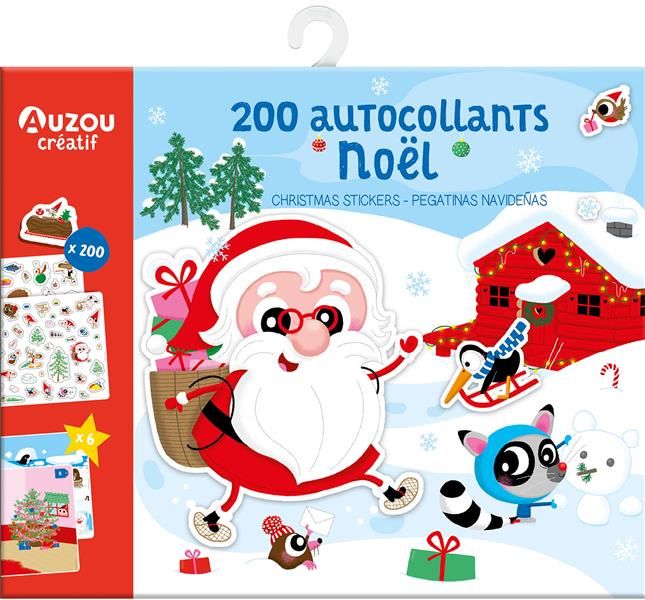 Emprunter 200 autocollants Noël. Avec 6 décors et 200 autocollants repositionnables livre