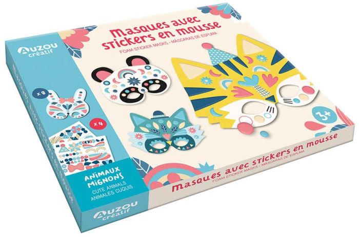 Emprunter Masques avec stickers en mousse. Animaux mignons livre