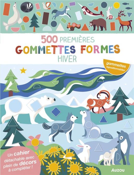 Emprunter 500 premières gommettes formes. Hiver livre