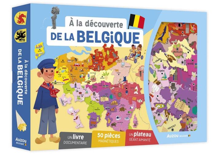 Emprunter A la découverte de la Belgique. Un livre documentaire, un plateau géant aimanté, 50 pièces magnétiqu livre