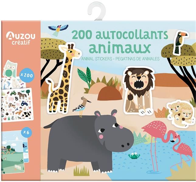 Emprunter 200 autocollants animaux livre