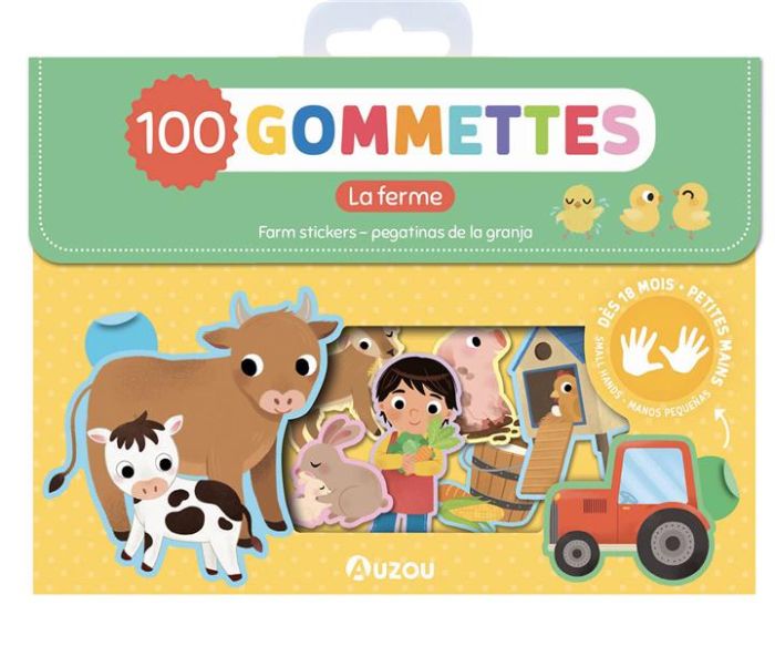 Emprunter La Ferme. 100 gommettes livre