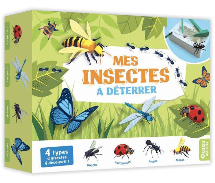 Emprunter Mes insectes à déterrer. Coffret avec 1 livret explicatif, 1 marteau, 1 burin, 1 pinceau et 1 bloc d livre