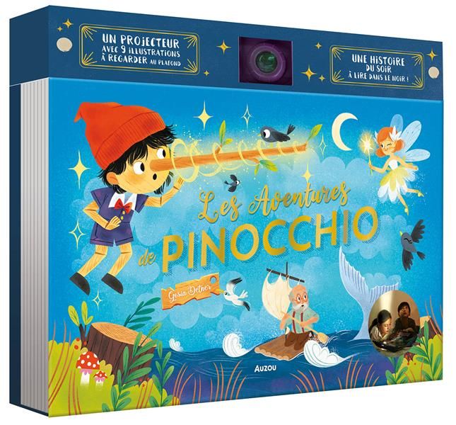 Emprunter Les aventures de Pinocchio. Un projecteur avec 9 illustrations à regarder au plafond livre