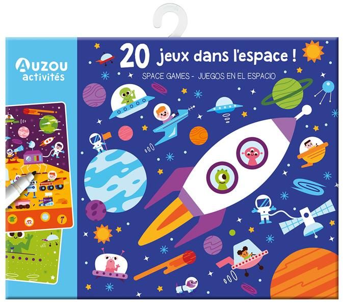 Emprunter 20 jeux dans l'espace ! Avec 1 feutre effaçable livre