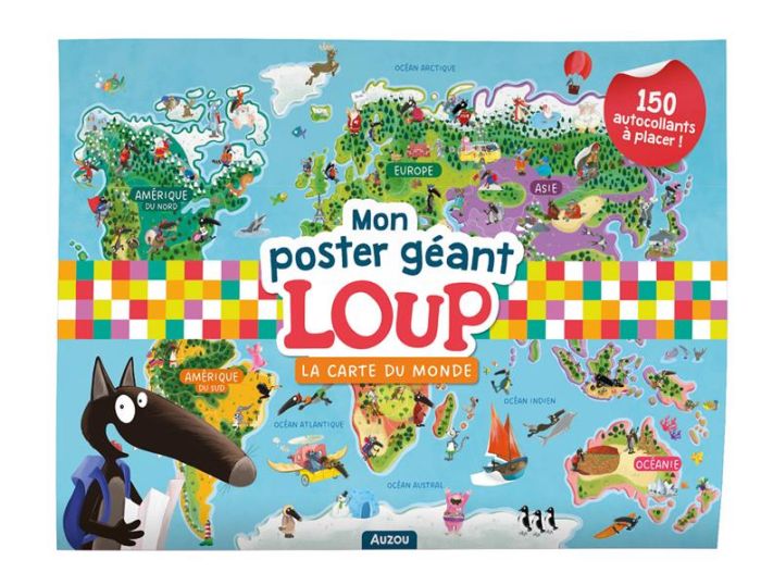 Emprunter MON POSTER GEANT LOUP - LA CARTE DU MONDE livre