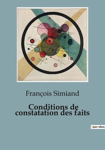 Emprunter Conditions de constatation faits livre